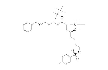 1-Dodecanol, 5,8-bis[[(1,1-dimethylethyl)dimethylsilyl]oxy]-12-(phenylmethoxy)-, 4-methylbenzenesulfonate, [S-(R*,R*)]-