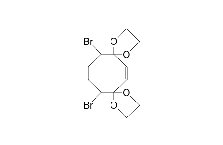 5,8-Dibromo-trans-cyclooct-2-ene-1,4-dione bis(ethylene acetal)