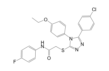 2-{[5-(4-chlorophenyl)-4-(4-ethoxyphenyl)-4H-1,2,4-triazol-3-yl]sulfanyl}-N-(4-fluorophenyl)acetamide