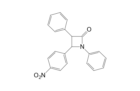1,3-diphenyl-4-(p-nitrophenyl)-2-azetidinone