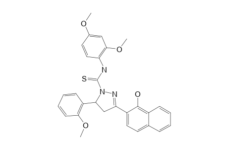 N-(2,4-DIMETHOXYPHENYL)-3-(1-HYDROXY-NAPHTHALEN-2-YL)-5-(2-METHOXYPHENYL)-PYRAZOLINE-1-CARBOTHIOAMIDE