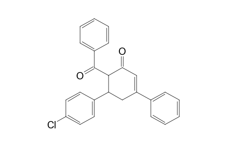 6-benzoyl-5-(p-chlorophenyl)-3-phenyl-2-cyclohexen-1-one