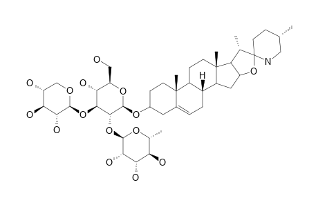 ANGUIVINE;(23S,25R)-3-BETA-[O-ALPHA-L-RHAMNOPYRANOSYL-(1->2)-O-[BETA-D-XYLOPYRANOSYL-(1->3)]-BETA-D-GLUCOPYRANOSYLOXY]-22-ALPHA-N-SPIROSOL-5-ENE