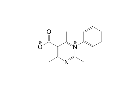 Pyrimidinium, 5-carboxy-2,4,6-trimethyl-1-phenyl-, hydroxide, inner salt
