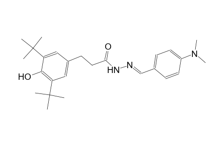 3-(3,5-ditert-butyl-4-hydroxyphenyl)-N'-{(E)-[4-(dimethylamino)phenyl]methylidene}propanohydrazide