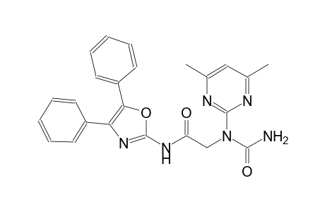 2-[(aminocarbonyl)(4,6-dimethyl-2-pyrimidinyl)amino]-N-(4,5-diphenyl-1,3-oxazol-2-yl)acetamide