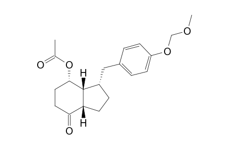 (3S*,3aR*,4S*,7aS*)-3-[4-(Methoxymethoxy)benzyl]-7-oxooctahydro-1H-inden-4 -yl acetate