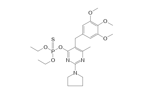 Diethoxy-[6-methyl-2-pyrrolidino-5-(3,4,5-trimethoxybenzyl)pyrimidin-4-yl]oxy-thioxo-phosphorane