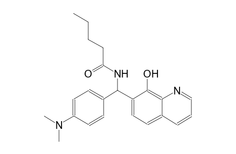 pentanamide, N-[[4-(dimethylamino)phenyl](8-hydroxy-7-quinolinyl)methyl]-