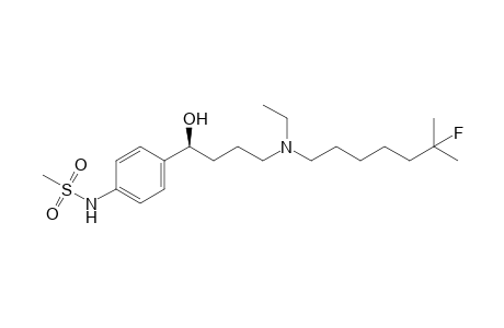 N-[4-[(1S)-4-[ethyl-(6-fluoranyl-6-methyl-heptyl)amino]-1-oxidanyl-butyl]phenyl]methanesulfonamide