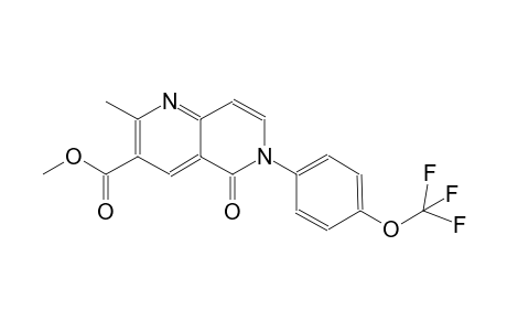 1,6-naphthyridine-3-carboxylic acid, 5,6-dihydro-2-methyl-5-oxo-6-[4-(trifluoromethoxy)phenyl]-, methyl ester