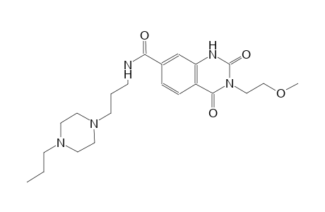 3-(2-methoxyethyl)-2,4-dioxo-N-[3-(4-propyl-1-piperazinyl)propyl]-1,2,3,4-tetrahydro-7-quinazolinecarboxamide
