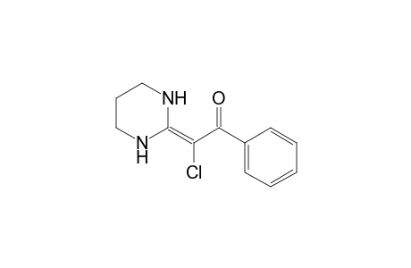 2-Chloranyl-2-(1,3-diazinan-2-ylidene)-1-phenyl-ethanone