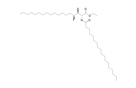 ETHYL-REL-(2R,3S,4S)-4-FLUORO-3-HYDROXY-2-(STEAROYLAMIDO)-OCTADECANOATE