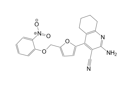 2-amino-4-{5-[(2-nitrophenoxy)methyl]-2-furyl}-5,6,7,8-tetrahydro-3-quinolinecarbonitrile