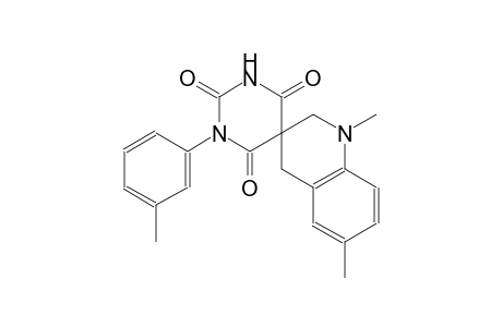 1',6'-dimethyl-1-(m-tolyl)-2',4'-dihydro-1H,1'H-spiro[pyrimidine-5,3'-quinoline]-2,4,6(3H)-trione