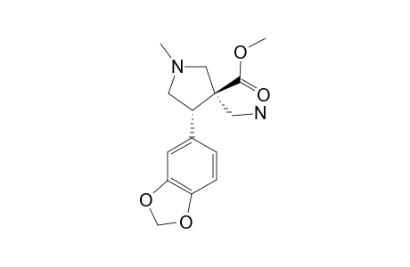 (+/-)-METHYL-(3R,4S)-3-(AMINOMETHYL)-4-(1,3-BENZODIOXOL-5-YL)-1-METHYL-PYRROLIDINE-3-CARBOXYLATE