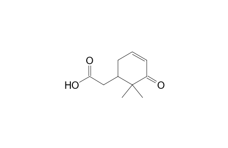 3-Cyclohexene-1-acetic acid, 6,6-dimethyl-5-oxo-