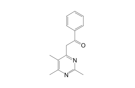 2,5,6-TRIMETHYL-4-PHENACYL-PYRIMIDINE;KETONE-ISOMER