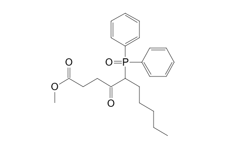 Decanoic acid, 5-(diphenylphosphinyl)-4-oxo-, methyl ester, (.+-.)-