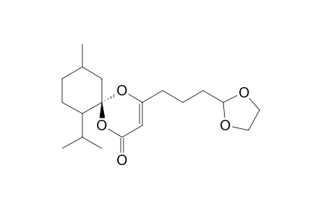 (6R)-4-[3'-(1",3"-Dioxolan-2''-yl)propyl]-7-isopropyl-10-methyl-1,5-dioxaspiro[5,5]undec-3-en-2-one