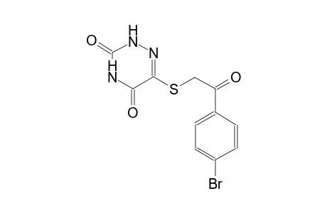 1,2,4-triazine-3,5(2H,4H)-dione, 6-[[2-(4-bromophenyl)-2-oxoethyl]thio]-