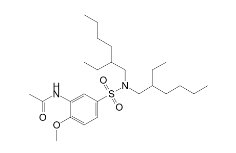 5'-[bis(2-ethylhexyl)sulfamoyl]-o-acetanisidide