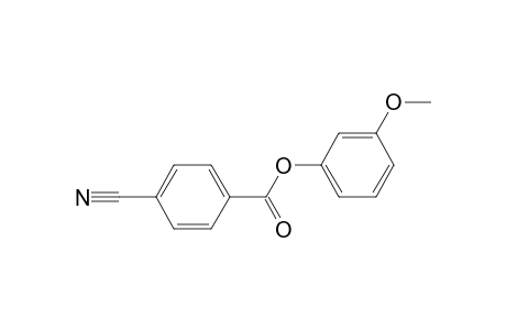 Benzoic acid, 4-cyano-, 3-methoxyphenyl ester