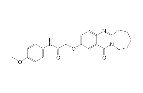 acetamide, 2-[(6,7,8,9,10,12-hexahydro-12-oxoazepino[2,1-b]quinazolin-2-yl)oxy]-N-(4-methoxyphenyl)-