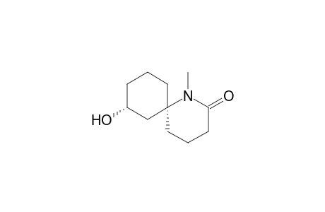 1-Azaspiro[5.5]undecan-2-one, 8-hydroxy-1-methyl-, cis-