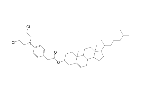 5-Cholesten-3-.beta.-ol 3-(p-(bis(2-chloroethyl)amino)phenyl)acetate