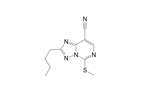 2-Butyl-5-methylthio[1,2,4]triazolo[1,5-c]pyrimidine-8-carbonitrile