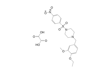 1-(4-ethoxy-3-methoxybenzyl)-4-((4-nitrophenyl)sulfonyl)piperazine oxalate