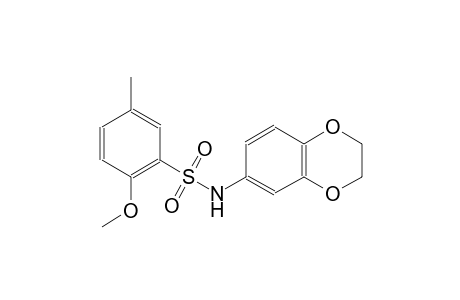 N-(2,3-dihydro-1,4-benzodioxin-6-yl)-2-methoxy-5-methylbenzenesulfonamide