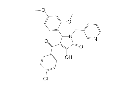 4-(4-chlorobenzoyl)-5-(2,4-dimethoxyphenyl)-3-hydroxy-1-(3-pyridinylmethyl)-1,5-dihydro-2H-pyrrol-2-one