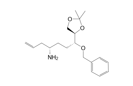 (4S,7R)-7-(Benzyloxy)-7-[(4R)-2,2-Dimethyl-1,3-dioxolan-4-yl)hept-1-en-4-amine