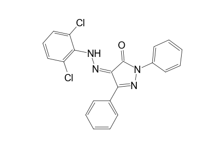 (4Z)-4-[(2,6-dichlorophenyl)hydrazinylidene]-2,5-diphenyl-3-pyrazolone
