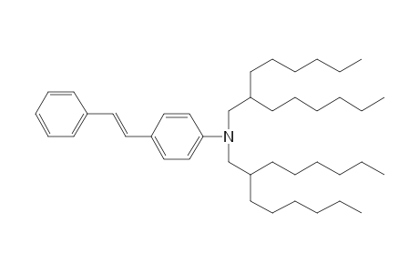 bis(2-hexyloctyl)-[4-[(E)-2-phenylvinyl]phenyl]amine
