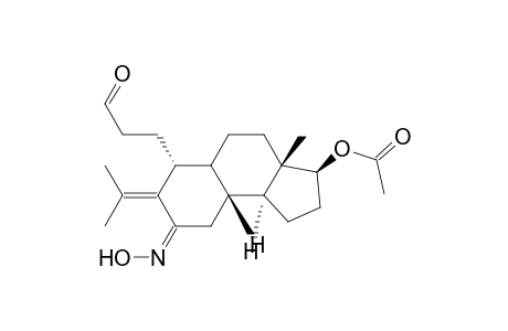 1H-Benz[e]indene-6-propanal, 3-(acetyloxy)dodecahydro-8-(hydroxyimino)-3a-methyl-7-(1-methylethylidene)-, [3S-(3.alpha.,3a.alpha.,5.beta.,6.beta.,8Z,9a.alpha.,9b.beta.)]-