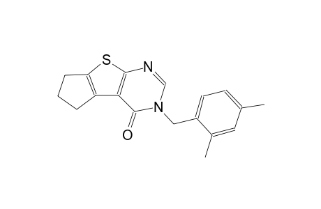 4H-cyclopenta[4,5]thieno[2,3-d]pyrimidin-4-one, 3-[(2,4-dimethylphenyl)methyl]-3,5,6,7-tetrahydro-