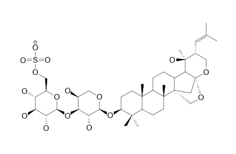 BACOPASIDE-III;3-O-[6-O-SULFONYL-BETA-D-GLUCOPYRANOSYL-(1->3)]-ALPHA-L-ARABINOPYRANOSYL-PSEUDOJUJUBOGENIN