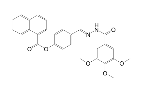 4-{(E)-[2-(3,4,5-trimethoxybenzoyl)hydrazono]methyl}phenyl 1-naphthoate