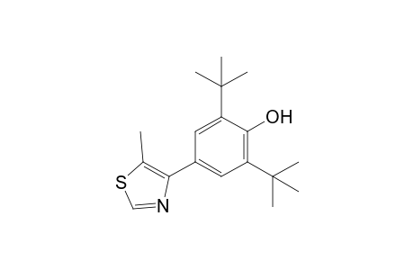 2,6-di-tert-butyl-4-(5-methyl-4-thiazolyl)phenol
