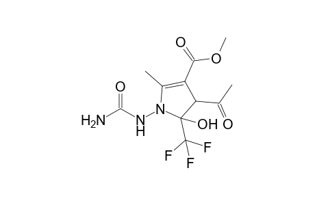 3-Acetyl-1-(carbamoylamino)-2-hydroxy-5-methyl-2-(trifluoromethyl)-3H-pyrrole-4-carboxylic acid methyl ester