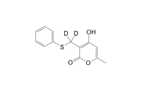 4-Hydroxy-6-methyl-3-phenylthio[D2]methyl-2H-pyran-2-one