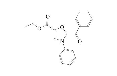 5-Oxazolecarboxylic acid, 2-benzoyl-2,3-dihydro-3-phenyl-, ethyl ester