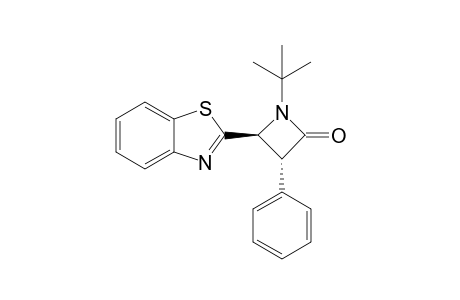 trans-4-Benzothiazol-2-yl-1-tert-butyl-3-phenylazetidin-2-one