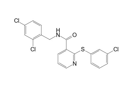 2-[(m-chlorophenyl)thio]-N-((2,4-dichlorobenzyl)nicotinamide