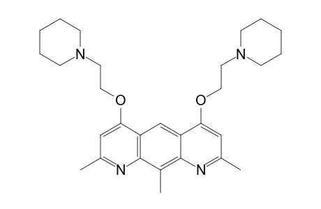 4,6-BIS-(PIPERIDINOETHOXY)-2,8,10-TRIMETHYLPYRIDO-[3,2-G]-QUINOLINE
