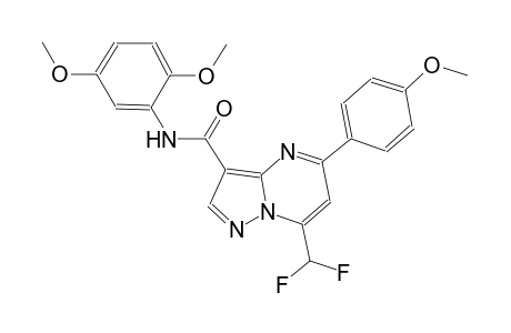 7-(difluoromethyl)-N-(2,5-dimethoxyphenyl)-5-(4-methoxyphenyl)pyrazolo[1,5-a]pyrimidine-3-carboxamide